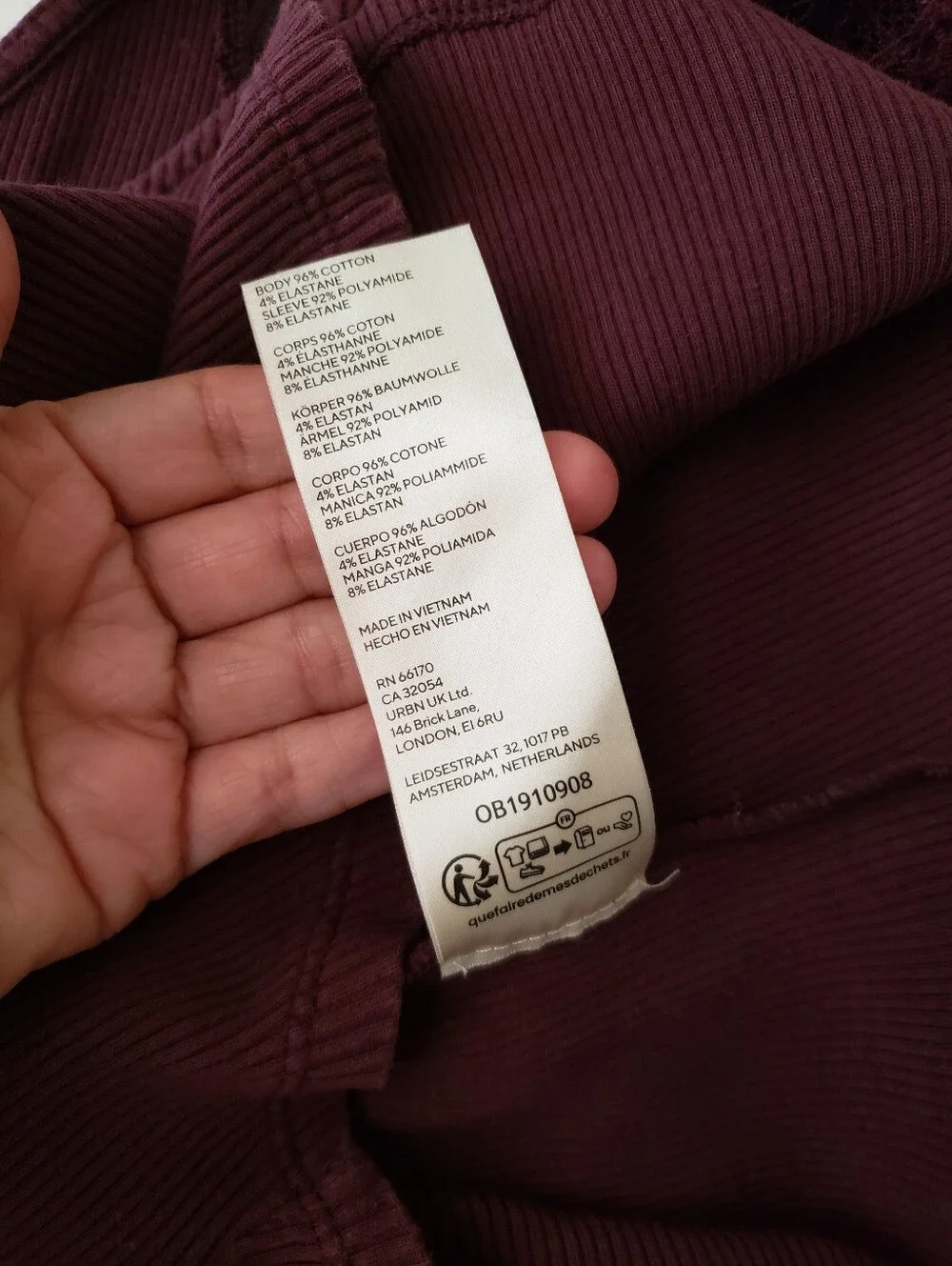 Free People Maroon Let's Talk Baby Tee Shirt